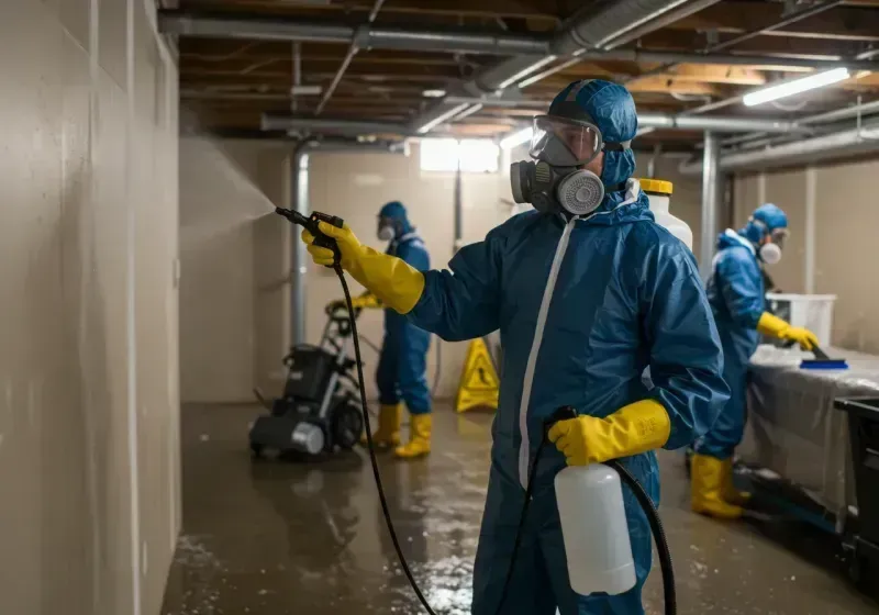 Basement Sanitization and Antimicrobial Treatment process in Nacogdoches, TX